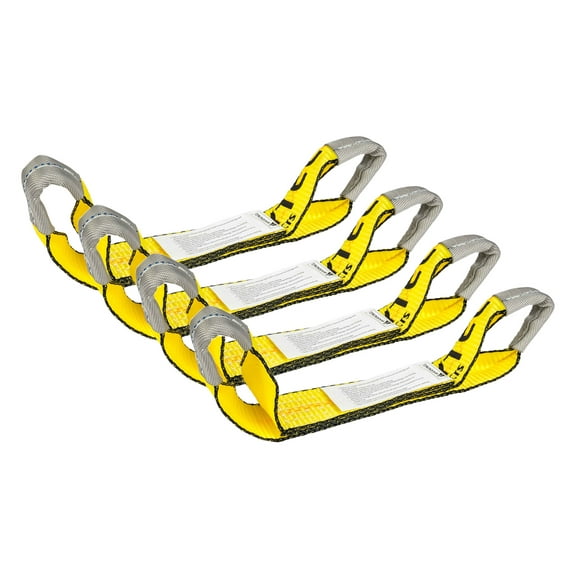 (4 Pack) 2" x 16" Replacement Short Strap with Sewn Eye Loop