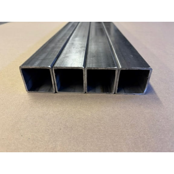 (4 Pack) 2" x 2" Steel Square Tube x 1/8" Wall Thickness, 36 Inches Long, Mild Steel, 36" Length
