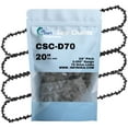 thumbnail image 1 of 4-Pack 20" Full Chisel Chainsaw Chain D70 Replacement for Echo CS-550EVL Chainsaws - (20 inch, 3/8" Pitch, 0.050" Gauge, 70 Drive Links), 1 of 8