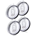thumbnail image 1 of 4 Pack 20 oz Tumbler Lid, Replacement Lids Compatible for YETI 20 oz Tumbler,Travel Mug,Spill Proof Splash Resistant Silicone Sliding Covers,Straw Friendly, BPA Free, 1 of 3