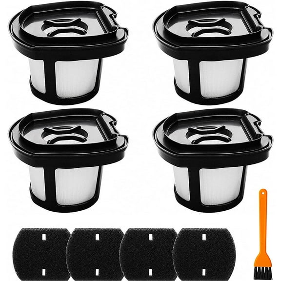 4 Pack 2284w Vacuum Replacement Filter for Bissell Pet Hair Eraser Filter Hand Vacuum 2284W 2390 2389 2390A, Compare to Parts # 1614212 1614203 1614204, 4 Mesh Filters and 4 Foam Filters