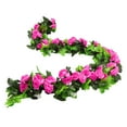 thumbnail image 1 of 4 Pack (230cm) Artificial Rose Vine Flowers Plants Fake Flower Vine for Weddings Home Party Garden Craft Art Decor-Rose red, 1 of 5