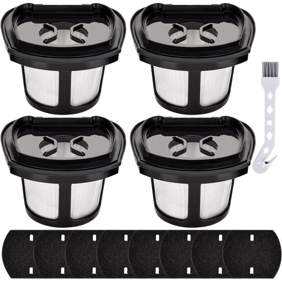 4 Pack 2390A Filter Replacement for Biss*ell Pet Hair Eraser Filter Hand Model 2390 2389 23903 2284W 2579 Handheld Vacuum, Compare to Parts # 1614212 1614203 1614204, 4 Mesh Filters 8 Foam Filters