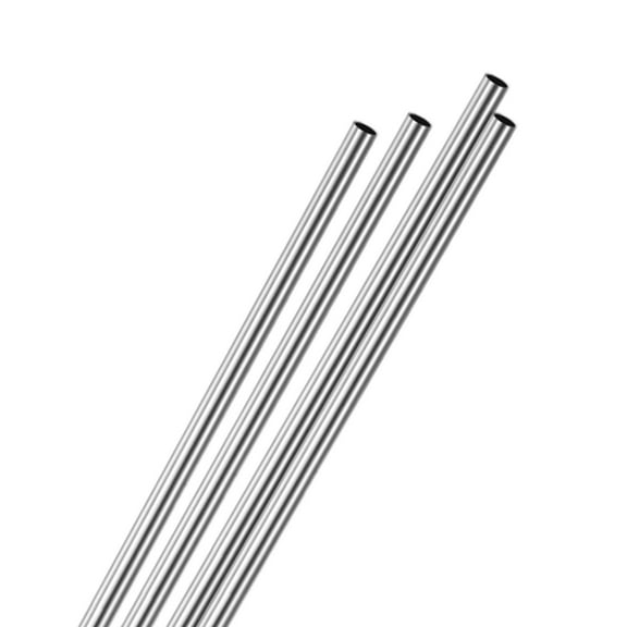 4-Pack 250mm 304 Stainless Steel Tube, 4mm OD 0.4mm Wall Thickness Seamless Stainless Steel Tubing, Metal Straight Pipe [0.16x0.02x10IN]