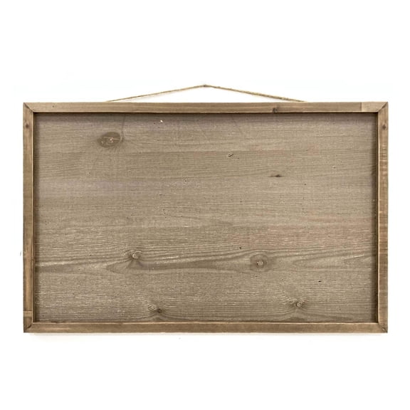 4 Pack: 27" x 17" Framed Brownwash Wood Plaque by Make Market