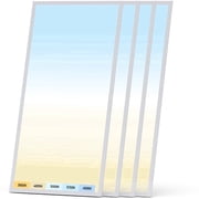 4 Pack 2x4 LED Flat Panel Light 5 Color Temperature 5 Power Adjustable 0-10V Dimming 7700 Lumens 120-277V Commercial Home Ceiling Light