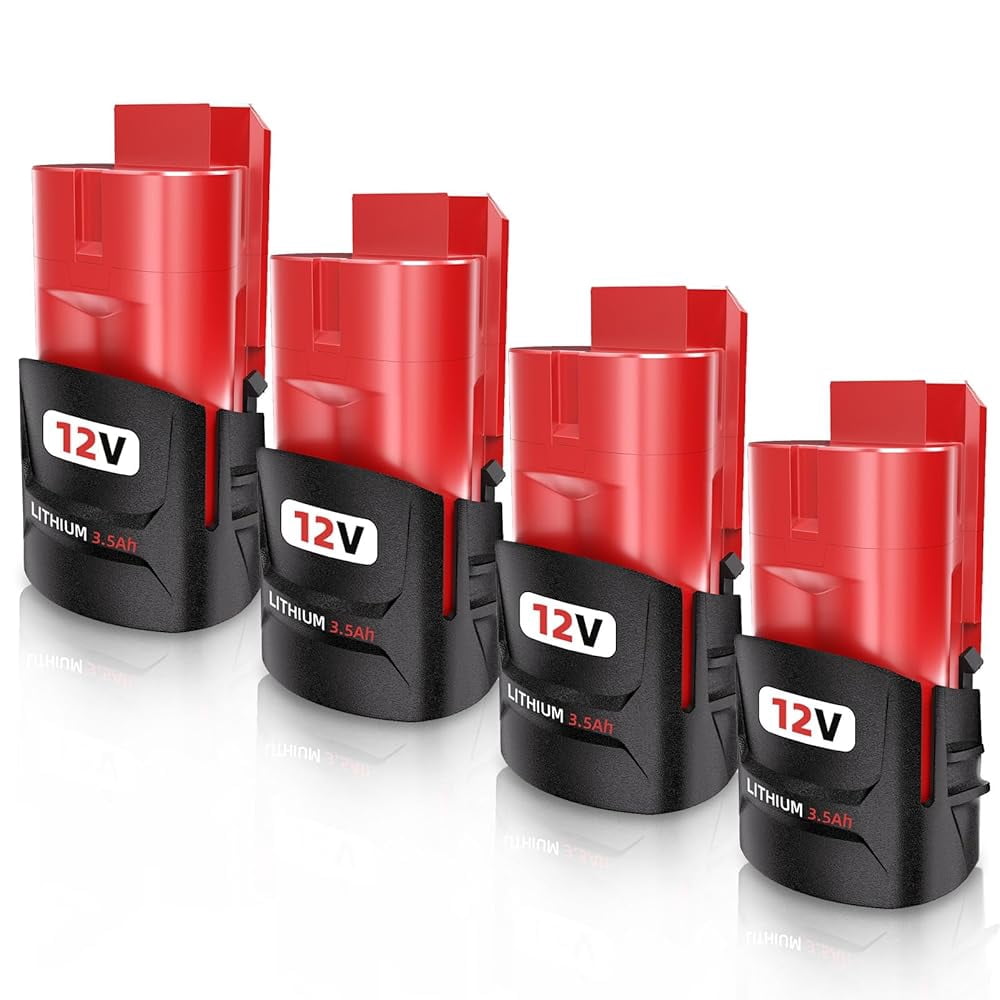 4 Pack for Milwaukee M12 12Volt Li-ion 3.0Ah 48-11-2420 48-11-2401 Battery NEW