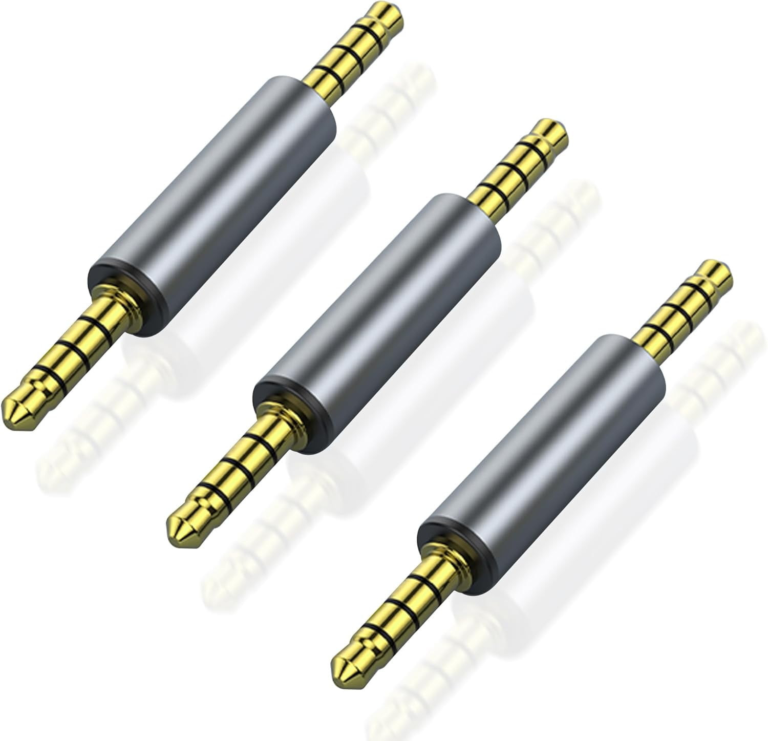 4 Pack 3.5mm Audio Adapter3.5mm 1/8" TRRS Stereo Jack Adapter 3.5mm