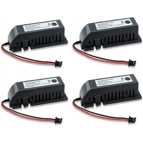 4-Pack 3.6V MR-J3BAT 2000mAh ER6VC119A/B PLC CNC Li-ion Battery for ER6VC119A/B MELSERVO MR70 with Plug