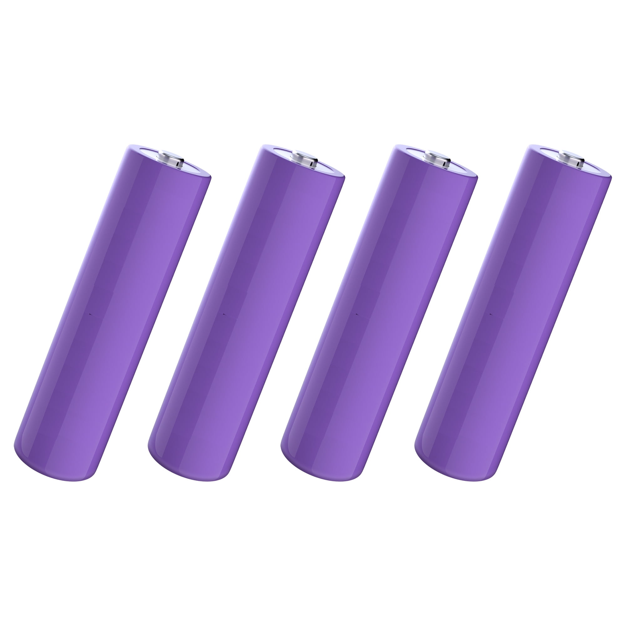 4 Pack 3.7 Volt 3000mAh Button Top Rechargeable Batteries for Flashlight, Toy Car