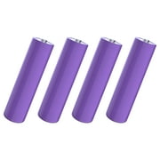 3.7 Volt 4 Packs Button Top Rechargeable Batteries 3000mAh for Flashlights, Headlamps, Doorbells, RC Cars
