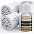 thumbnail image 1 of 4 Pack 30 Stage Universal Shower Filter Replacement Cartridge -Removes Chlorine, Heavy Metals, Iron, Sediments- ShowerHead Water Filter Cartridge, Compatible with Universal Shower Filter, 1 of 4