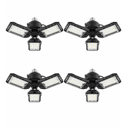 Homestead 3 Panel Adjustable Garage Light - 4 Pack - 2000LM LED   Ultra-Bright, Energy-Efficient Ceiling Lights for Garages, Workshops & Basements