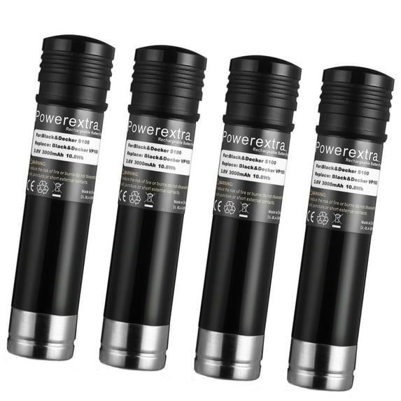 4 Pack 3000mAh 3.6V Batteries for Black & Decker VersaPak VP100 VP105 VP110 VP130 NI-MH Battery