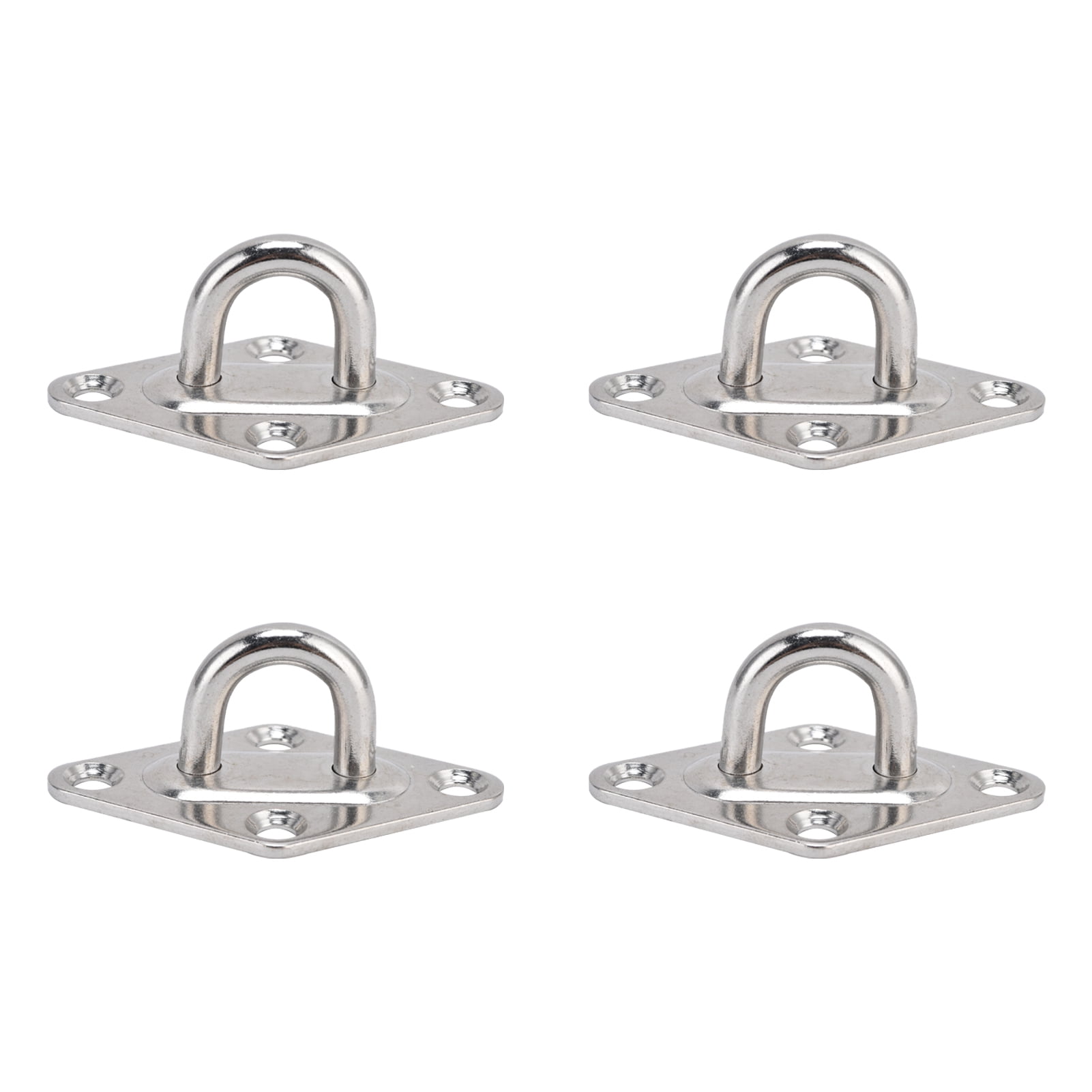 4 Pack 304 Stainless Steel Eye Plate Rust Resistant Eye Plate Hook for