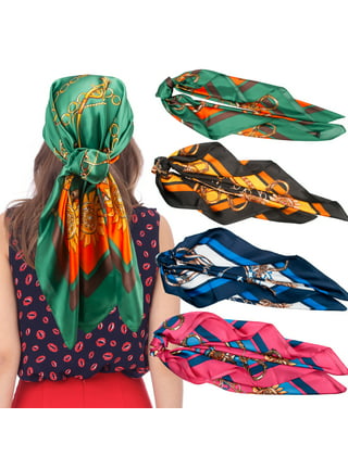 ANDANTINO 100% Pure Mulberry Silk Scarf 35 Large Square Real Silk  Headscarf –Women's Hair Scarves and Wraps (Black) at  Women's  Clothing store
