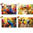 4 Pack 36 Large MMF7 Piece Puzzles for Seniors,Dementia Puzzle