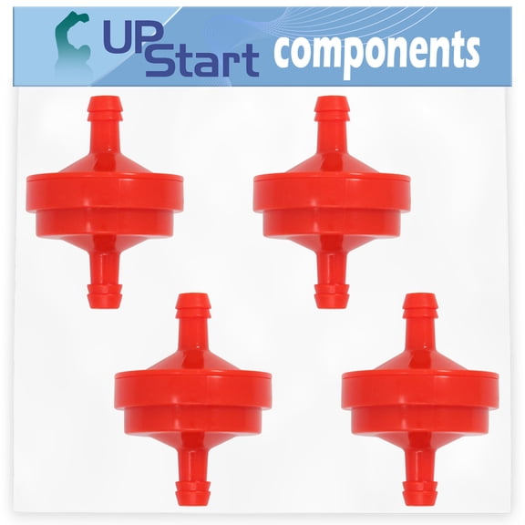 4-Pack 394358 Fuel Filter Replacement for Bolens 13AM762F765 (2007) Lawn Tractor - Compatible with 298090S Fuel Filter 150 Micron
