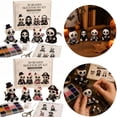 thumbnail image 1 of 4 Pack 3D Beaded Skeleton DIY Kit, Halloween Beading Craft Set with Step-by-Step Instructions, Spooky Skeleton Making Kit for Adults Kids, Tiered Tray Decor Halloween Party Home Holiday Gifts, 1 of 9