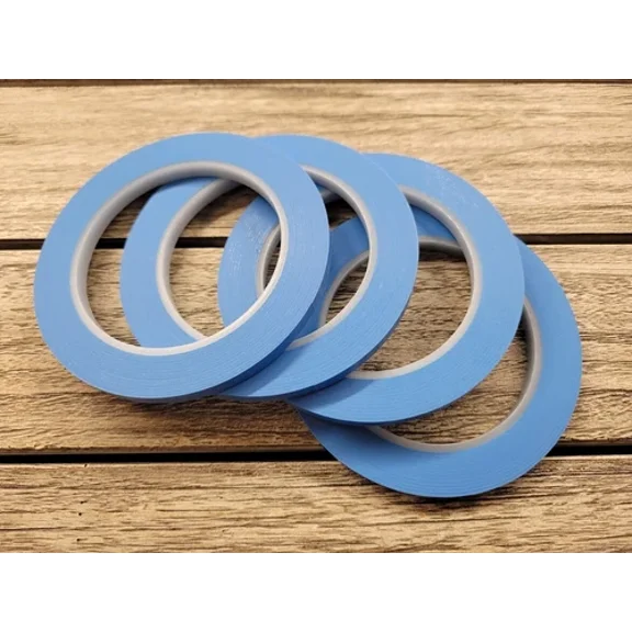 4-Pack 3M Scotch High Temp Tape 4737S, Vinyl, Blue, 1/4" X 36 Yd 5.4 Mil New