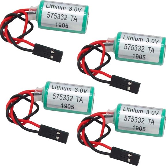 4 Pack 3V 575332TA 6FC5247-0AA18-0AA0 PLC Battery 1200mAh for Siemens 810D 840D PLC
