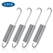 4 Pack 4-1/2 Inch Recliner Spring Stainless Steel Tension Spring Heavy Duty Rust-Resistant Spring Replacement for Recliner Mechanism Sofa Bed Folding Beds Trampolines RV Furniture Long Neck Hook