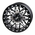 thumbnail image 1 of (4 Pack) 4/110 Tusk Teton Beadlock Wheel 14x7 5.0 + 2.0 Machined/Black For Honda Rancher 420 4x4 EPS 2020-2024, 1 of 6