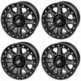 thumbnail image 1 of (4 Pack) 4/137 Tusk Uinta Beadlock Wheel 15x7 5.0 + 2.0 Gunmetal/Black For CAN-AM Maverick X3 900 HO 64 Inch 2018, 1 of 6