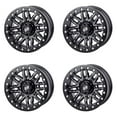 thumbnail image 1 of (4 Pack) 4/156 Tusk Nebo Beadlock Wheel 14x7 4.0 + 3.0 Machined/Black for Yamaha Wolverine Rmax 2 1000 Limited Edition 2021-2022, 1 of 7