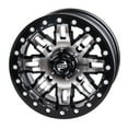 thumbnail image 1 of (4 Pack) 4/156 Tusk Teton Beadlock Wheel 14x7 4.0 + 3.0 Machined/Black For POLARIS RZR XP 900 2011-2014, 1 of 7