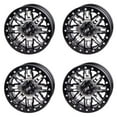 thumbnail image 1 of (4 Pack) 4/156 Tusk Teton Beadlock Wheel 14x7 5.0 + 2.0 Machined/Black For YAMAHA YXZ1000R SS XT-R 2020-2022, 1 of 6
