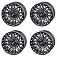 thumbnail image 1 of (4 Pack) 4/156 Tusk Teton Beadlock Wheel 15x7 5.0 + 2.0 Gun Metal/Black for Polaris General xp 4 1000 Ride Command Edition 2022, 1 of 8