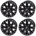 thumbnail image 1 of (4 pack) 4/156 Tusk Uinta Beadlock Wheel 14x7 5.0 + 2.0 Matte Black for Polaris Sportsman 850 Touring 2022-2024, 1 of 7