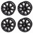 thumbnail image 1 of (4 pack) 4/156 Tusk Uinta Beadlock Wheel 14x7 5.0 + 2.0 Milled/Black for Yamaha Wolverine Rmax 2 1000 Limited Edition 2021-2024, 1 of 7