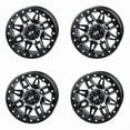 thumbnail image 1 of (4 Pack) 4/156 Tusk Wasatch Beadlock Wheel 15x7 5.0 + 2.0 Machined/Black for Polaris Sportsman 570 Eps Utility 2022, 1 of 8