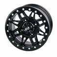 thumbnail image 1 of (4 Pack) 4/156 Tusk Wasatch Beadlock Wheel 15x7 5.0 + 2.0 Matte Black for Yamaha Wolverine Rmax2 1000 Sport 2022-2025, 1 of 8