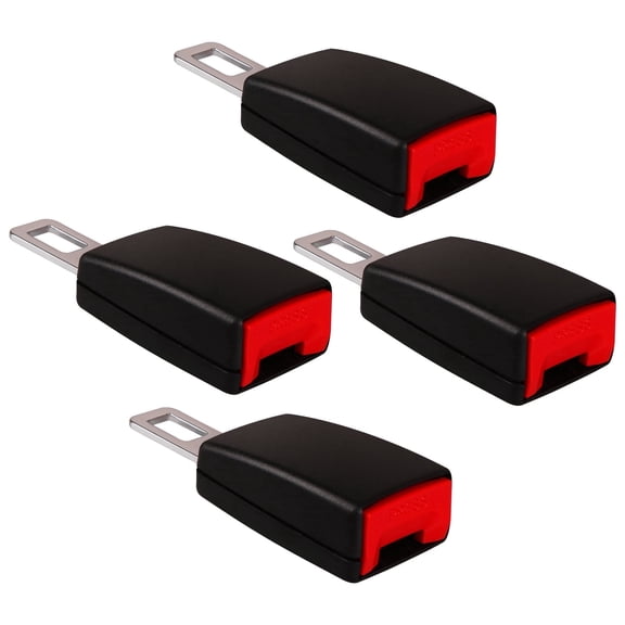 Riverwind Universal Regular Seat Belt Extender 4.7" Black with Easy to Access 4 Piece 4 Pack Seatbelt Extension Tools