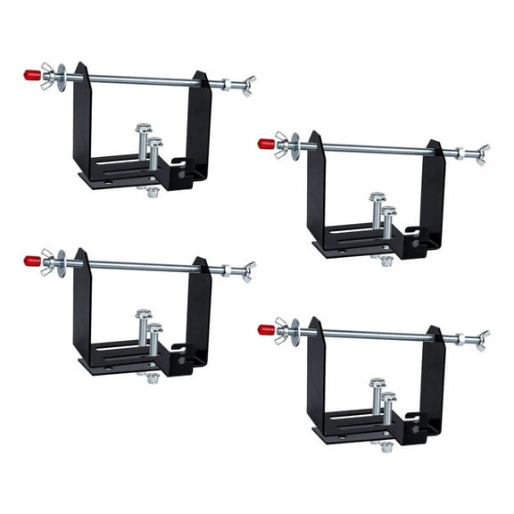 4 Pack (4.9 - 9.64) Adjustable Weed Wacker Trimmer Line Holder w/ Mounting Hardware - 3 to 5 Spool Capacity String Spool Holder for Enclosed Trailer - Landscape Trailer Accessorie