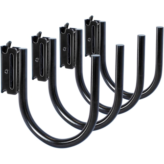 4-Pack 4-Inch J Hooks for E-Track and X-Track Rails