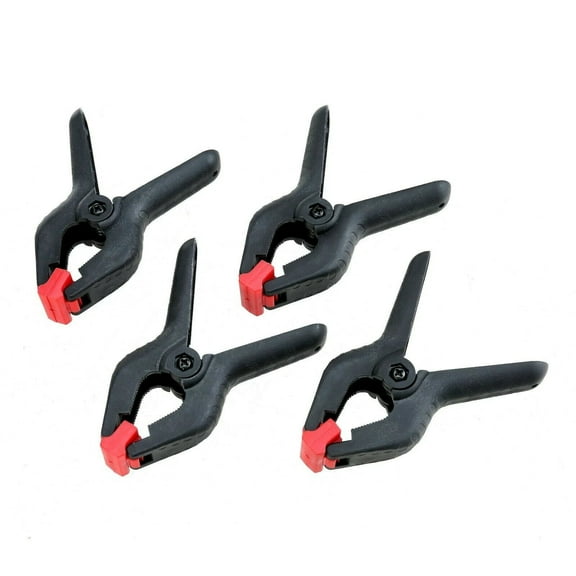 4 Pack 4 Inch Wood Work Heavy Duty Nylon Plastic Spring Loaded Hand Held Muslin Clamps