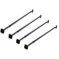 thumbnail image 1 of 4 Pack 40"-70" Heavy Duty Steel Telescopic Adjustable Load Lock Bar for Cargo Tie-Down, Pickup Truck Beds, Enclosed Trailer & Trucks - Cargo Bars with Rubber Pad, 1 of 9