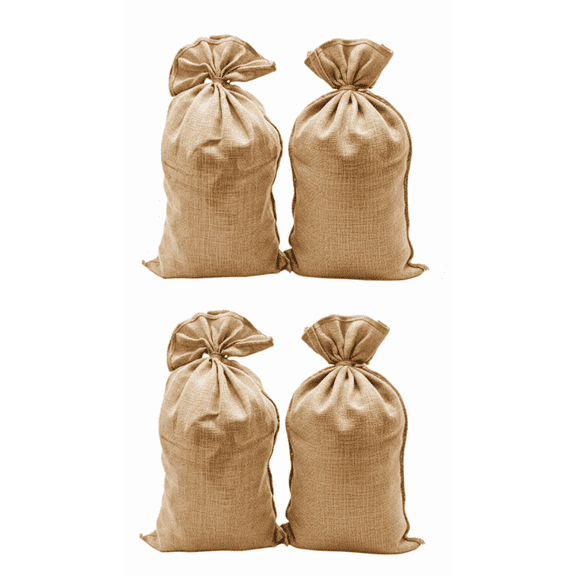 4 Pack 40 inch x 40" Burlap Squares, 4pcs Square Sheet Light Weight and Loose Weaved Jute- Burlap for Gardening Supplies, planters, 44 Square feet Raised Bed Liner