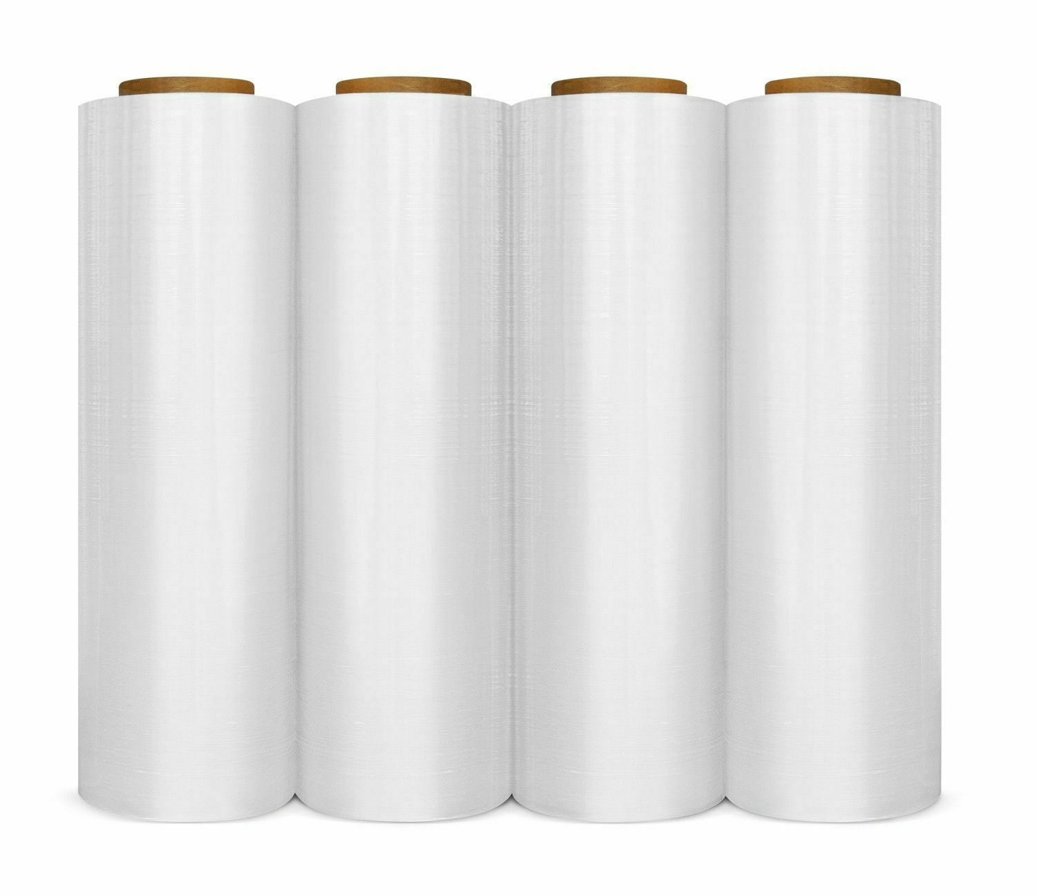 4 Pack 4000FTX18" Stretch Film Plastic Wrap Shrink Film Pallet Wrap 80 GA Clear