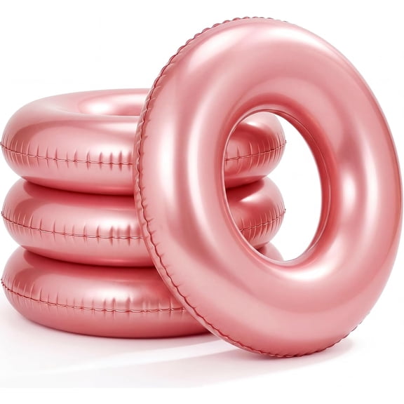 4 Pack 42 Inch Large Adults Pool Float Tubes Inflatable Swim Tubes Swimming Pool Rings Floaties Toys for Summer Beach Bachelorette Graduation Party