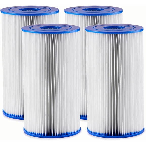 4 Pack 5.610 inch 58095E Swimming Pool Filter Pump Replacement Cartridge Type IV or Type B for 2,100 to 2,500 GPH Filter Pumps,