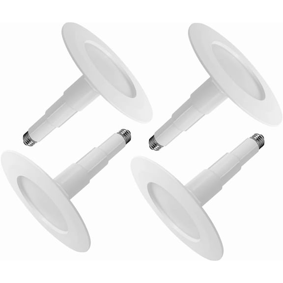4-Pack 5/6" LED Can Lights Retrofit Recessed Lighting,12W=60W,5000K Daylight,800 Lumens,Dimmable Adjustable Retrofit Downlight,ETL,Damp Rated,Simple Installation Can Lights,Bevel Trim