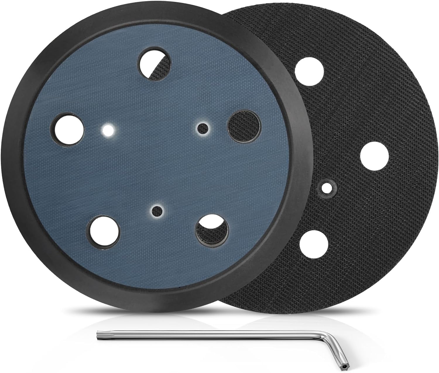 4 Pack 5 Inch 5 Hole Orbital Sander Replacement Pad for Porter Cable 333 333VS Random Orbit