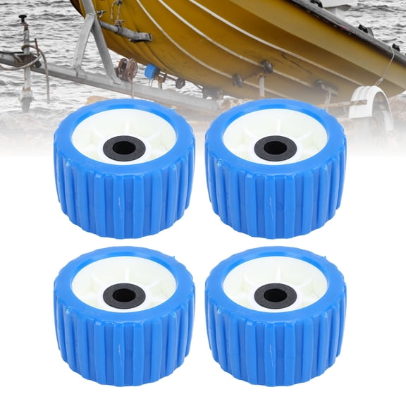 4-Pack 5-Inch Ribbed EVA Trailer Rollers for Boat Yacht Marine Trailer Bunk Support 4PCS Boat Yacht