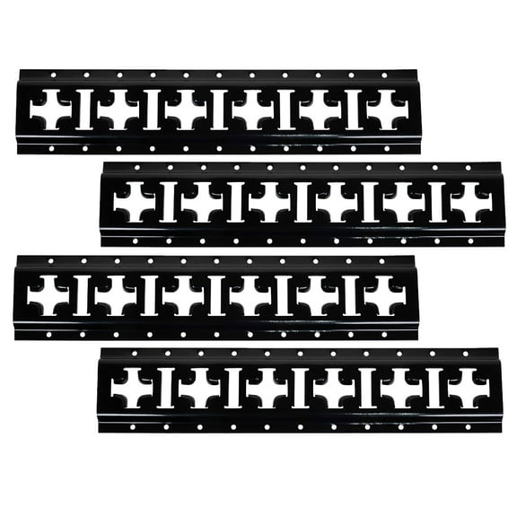 4 Pack 5 ft X Track Tie Down Rail, ETrack Rail with Horizontal & Vertical Slots, Black Powder Coated Finish 12 Gauge Steel - Allows E-Track Straps in Horizontal or Vertical Alignment