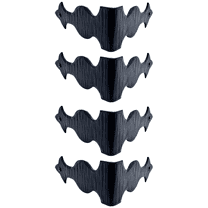 4 Pack 5 inch Metal Corner Protector - Black - Furniture Corner Hardware Corner Bracket Metal Embellishments for Wood Decorative Metal Trim The Sonora Series by Borderland Rustic Hardware